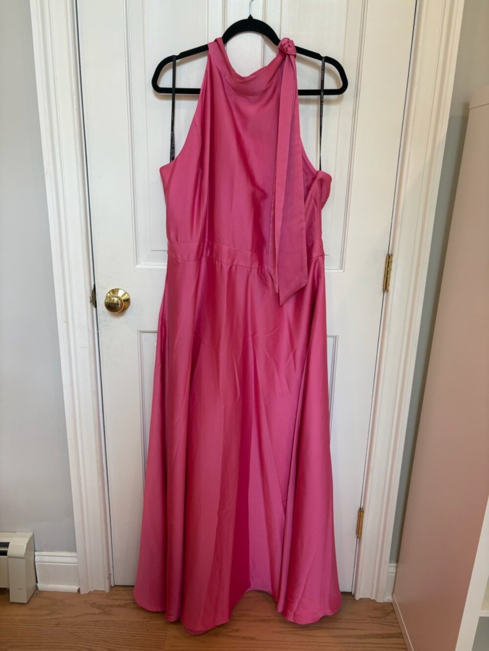 Tahari Arthur S. Levine Mock Neck Side Bow Tie Evening Gown
